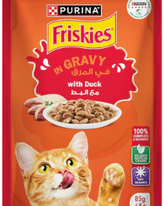 Purina Friskies Cat Food With Duck In Gravy - 85 gm