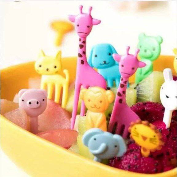 Children’s Fruit Fork Cartoon Animal Shape set – 20 pcs Affordable Luxury for Kids Egypt (1)