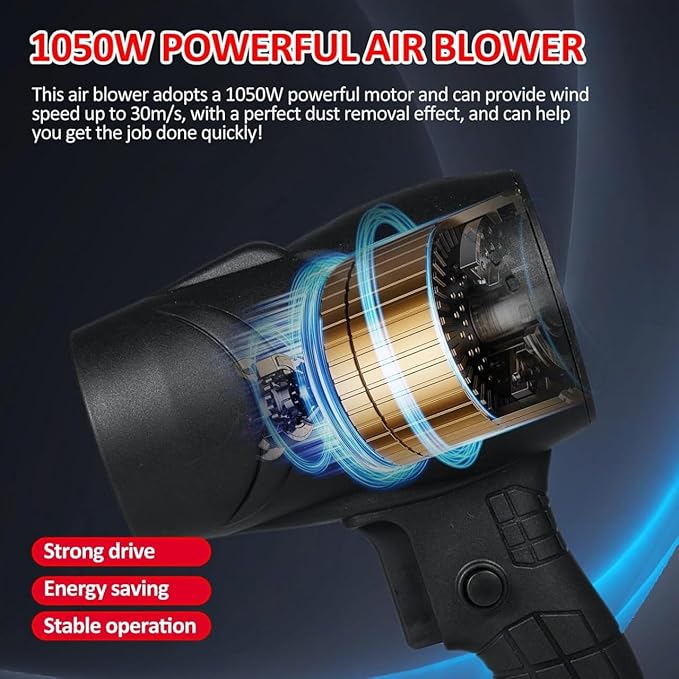 Cordless Air Blower – Turbine Precision Power 1050W Portable Rechargeable Dust & Leaf Cleaner (5)