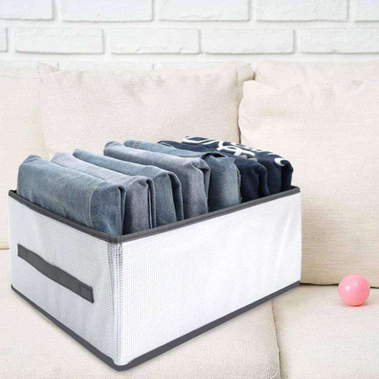 Practical 7-Compartment Wardrobe Organizer – Your Ultimate Closet Organizer for Clothes, Jeans & More (3)