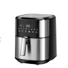 Sokany digital air fryer 7 liter SK-10048 black 1800W with digital screen for healthy oil-free family cooking قلاية هوائية 7 لتر سوكاني ديجيتال SK-10048 سوداء 1800 وات شاشة ديجيتال لطهي صحي بدون زيت للعائلة
