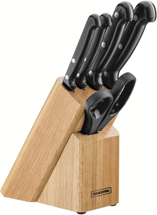 TRAMONTINA ULTRACORTE 6-Piece Knife Set with Wood Block Egypt (7)