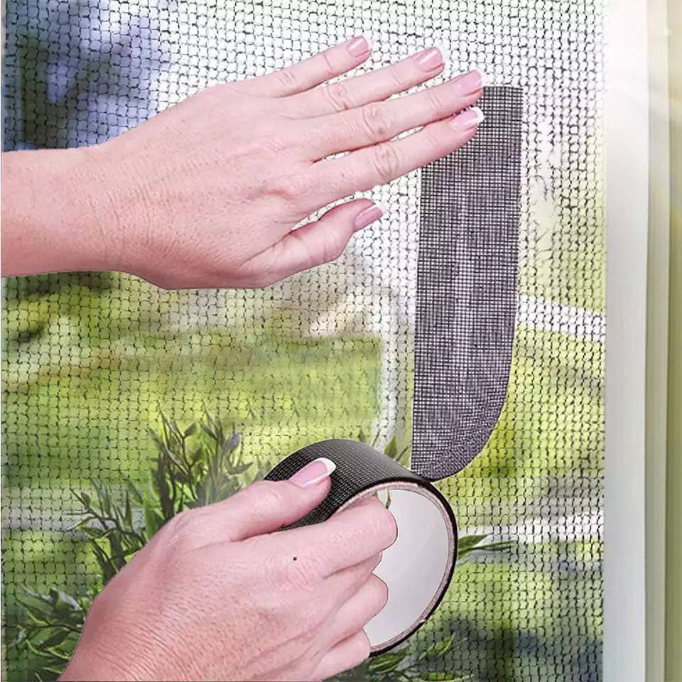 Window Screen Repair Kit Tape 3m × 5cm – Strong Adhesive Fiberglass Mesh for Windows & Doors (8)