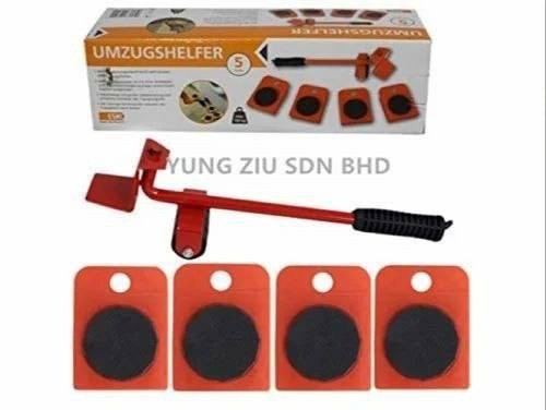A red Alician furniture mover tool set (10)