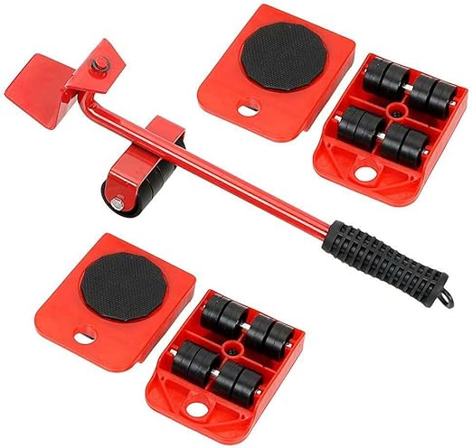 A red Alician furniture mover tool set (6) طقم رافع الأثاث Furniture Mover Tool Set