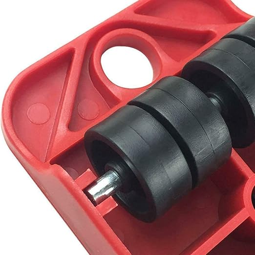 A red Alician furniture mover tool set (8)