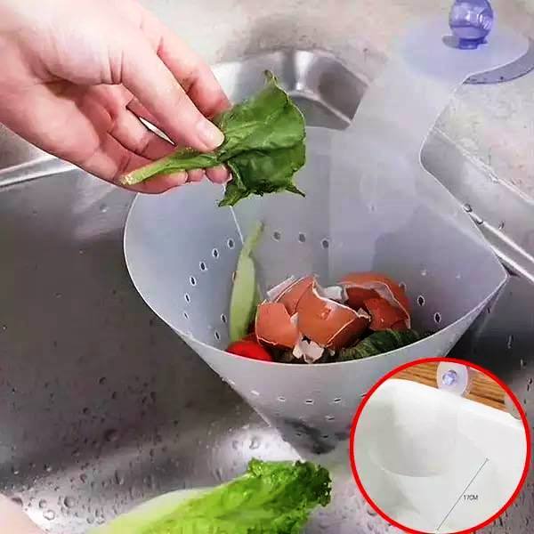Kitchen Suction Cup Dish Basket Sink Food Waste Garbage (11)