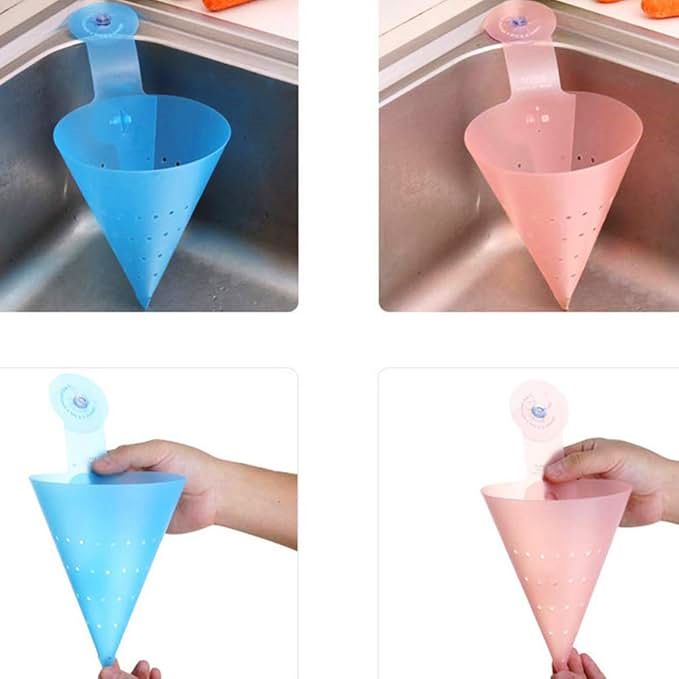 Kitchen Suction Cup Dish Basket Sink Food Waste Garbage (3)