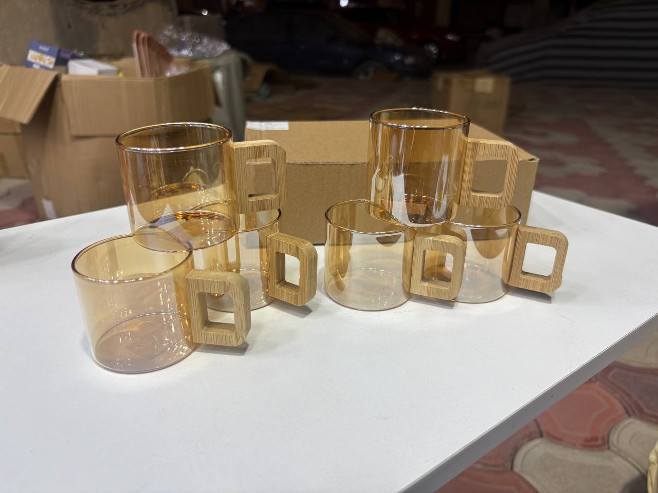 MAZOTTE 6-piece glass cup set (11)