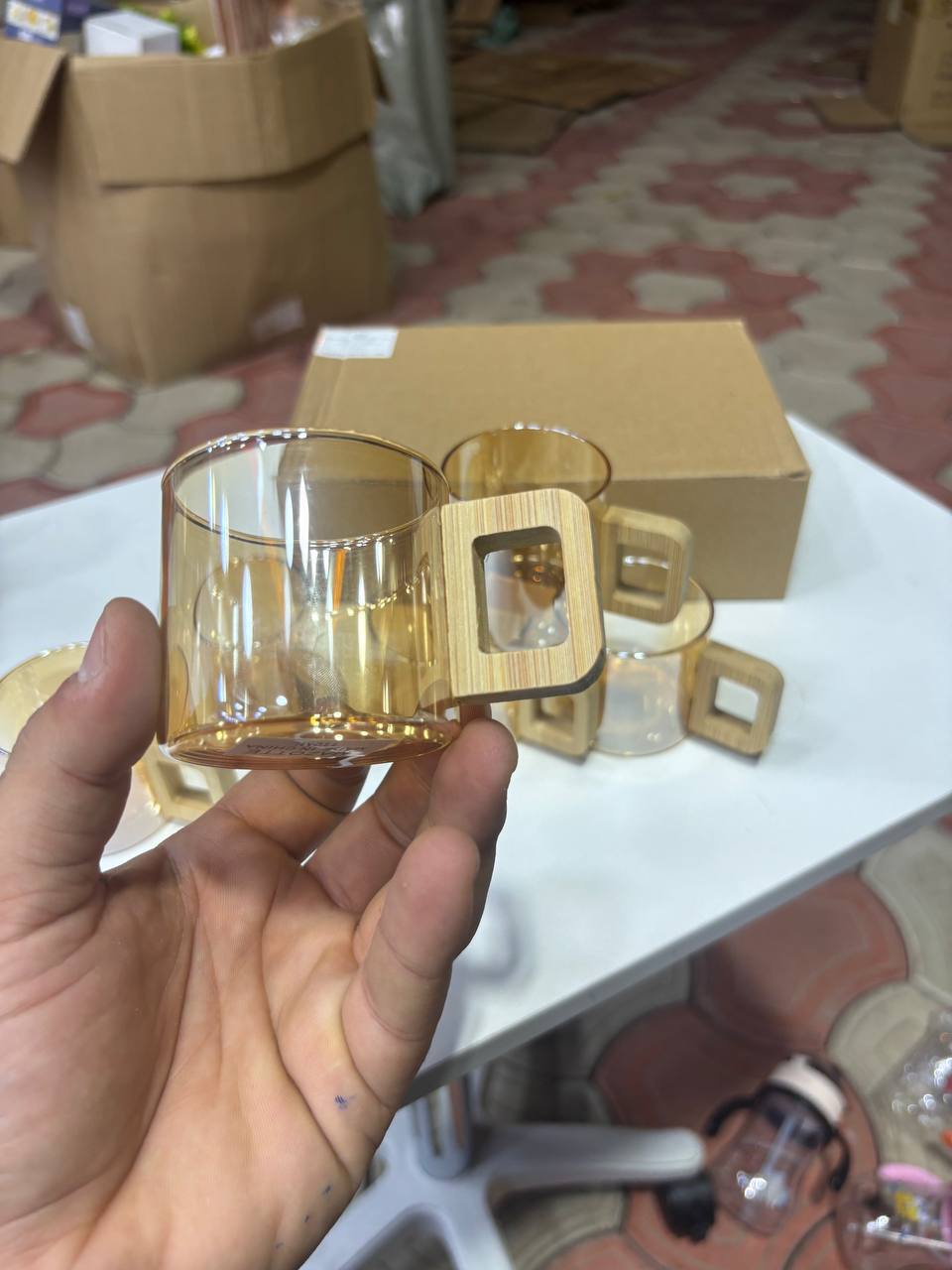 MAZOTTE 6-piece glass cup set (16)