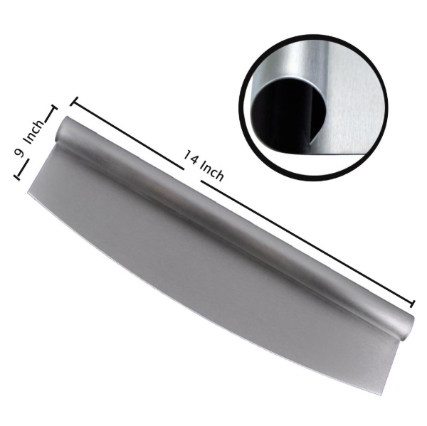 Premium stainless steel rocking pizza cutter (2)