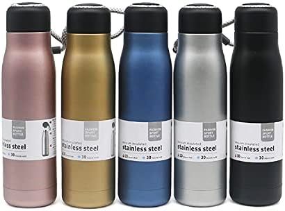 Small Water Bottle 12 oz, Dusgut Insulated Water Bottle,Stainless Steel,Wide Mouth Portable Lid (10) زجاجة مياه معزولة 550 مل