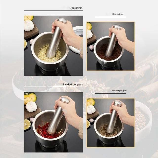 Stainless Steel Mortar and Pestle (20)