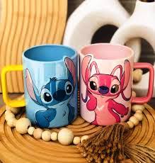 Cartoon Stitch 3D Couple Porcelain Mug (Set of 2) 300 ML – www.jestore-eg.com (15)