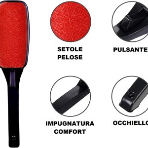 IPEA Clothes Brush and rotating lint remover for upholstery and pet hair فرشاة ملابس إيبيا لإزالة الوبر وشعر الحيوانات الأليفة بتصميم دوار