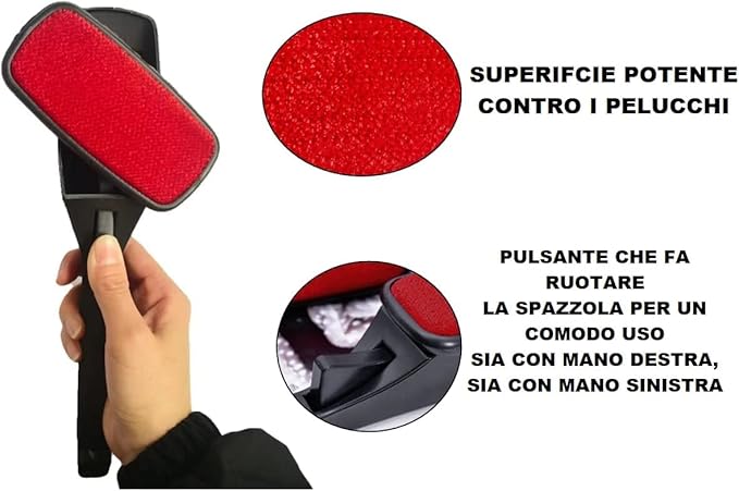 IPEA Clothes Brush jestore-eg.com (7) IPEA Clothes Brush and rotating lint remover for upholstery and pet hair فرشاة ملابس إيبيا لإزالة الوبر وشعر الحيوانات الأليفة بتصميم دوار