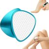 Blue 2-in-1 Nano Glass Foot File and Hair Removal tool كريستالة زجاج النانو الزرقاء مزدوجة الجوانب للعناية بالقدم وإزالة الشعر