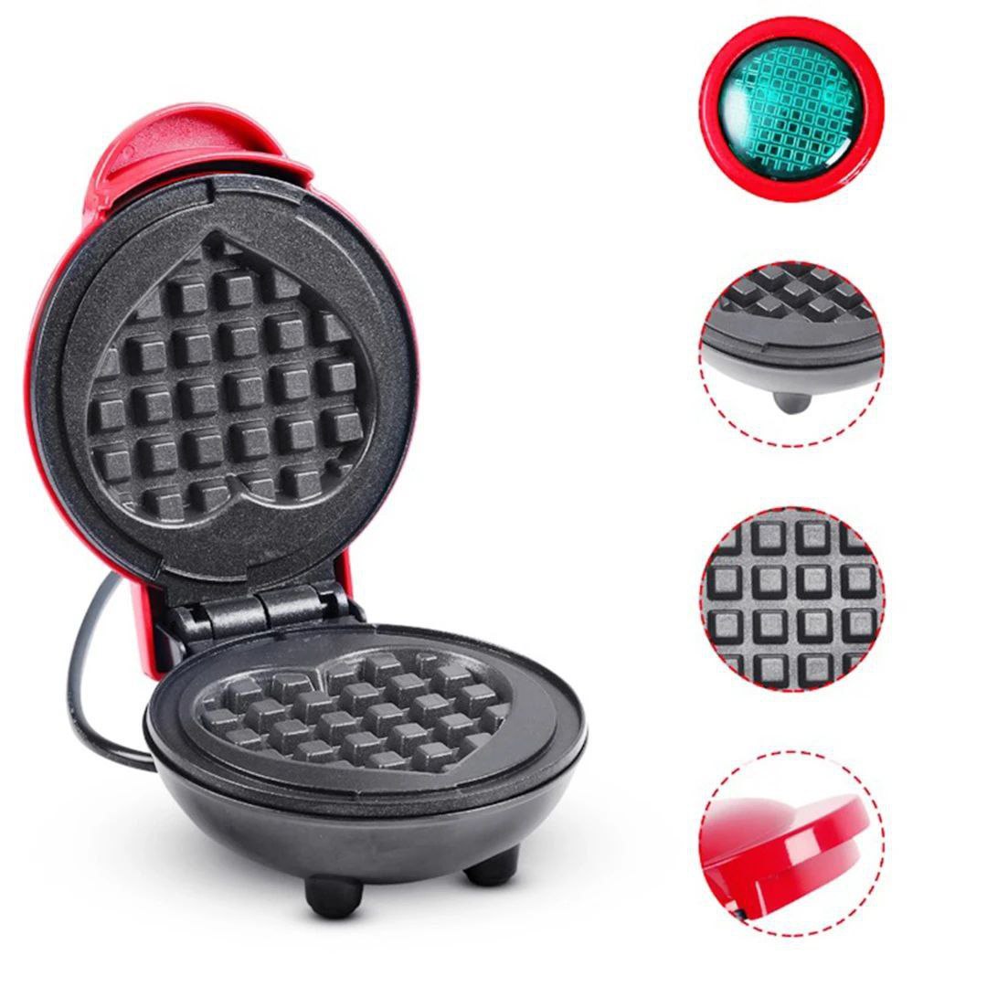 Top Chef Red Heart Shaped Mini Waffle Maker on Kitchen Counter -jestore-eg.com (11)