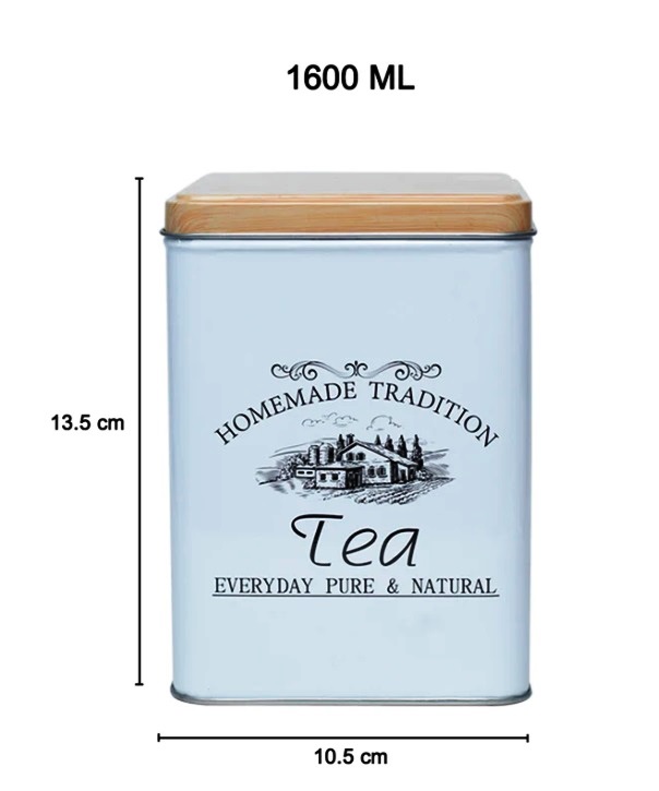 Wonderland Tea,coffee,sugar Storage container -Square – jestore-eg.com (0003012)