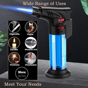 cooking torch multicolour professional 1 piece for creme brulee and grilling مشعل طبخ متعدد الألوان أنيق 1 قطعة للكريم بروليه والشواء الاحترافي