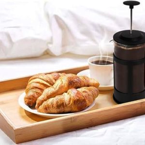 French press coffee 600ml borosilicate glass with stainless steel filter black فرنش بريس قهوة 600 مل زجاج بوروسيليكات مع فلتر ستانلس ستيل أسود