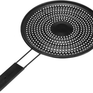 metal heat diffuser for gas stove flame guard rice burning preventer black موزع حرارة معدني للموقد واقي لهب ومانع احتراق الأرز للبوتاجاز أسود